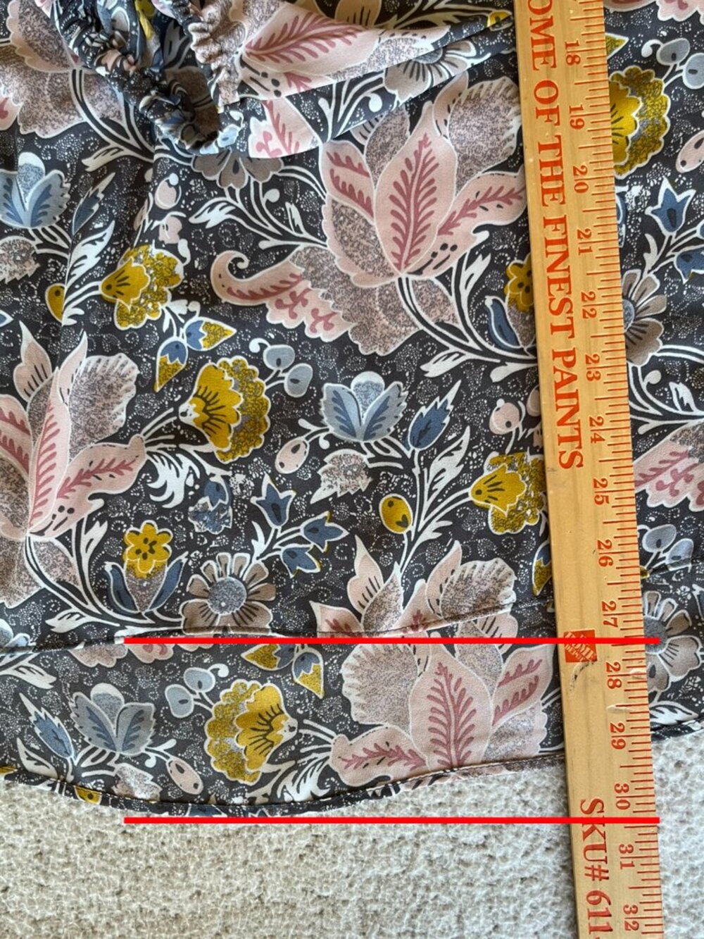 Tahari 2X Floral High Low V Neck Blouse Plus Size - Picture 4 of 7